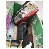 Flooring installation kit, hammer, price gun and