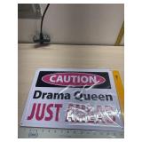 New Tin Drama sign
