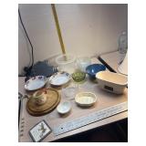 Bowls, Santa cup, tea bag holder, vase and more
