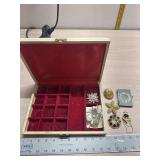 Vintage jewelry box and pendants