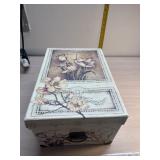 Floral box with flags and cards