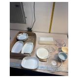 Tupperware/ Velvet cheese holder, measuring cup,