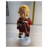 Campbells Soup Doll Toy Scottish 1960s Red Tartan