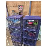 2- 16"ï¿½16"ï¿½48" plastic shelves