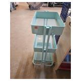 11"ï¿½15"ï¿½31" metal rolling cart