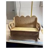 Wood Heart Doll or child rocker