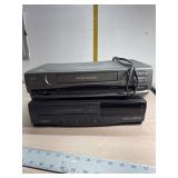 Magnavox, and Samsung VCRs both power on