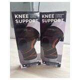 2 New Knee Supports 1 medium and 1 large