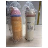 2 New Owala leaf proof water bottles with straws