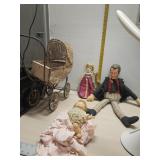 Dr Doolittle doll old buggy rough and misc