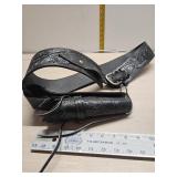 C 44,45 leather gun belt and holster