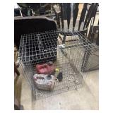 Cage and gas cans