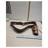 I55 XL leather gun belt and holster