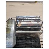 DVD movies and strainer