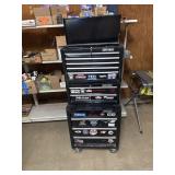 Craftsman tool box with key, and contents