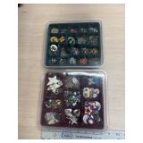 2 jewelry cases and contents