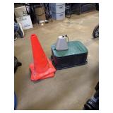 Meter out and Cones and hydrant cover