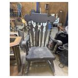 Wood rocking chair