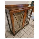 48"ï¿½13"ï¿½47" tiger oak curio cabinet