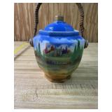 Vintage Biscuit Jar, Merrie England