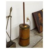 Vintage wood butter churn