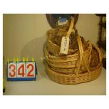 Wicker Baskets - Mixed lot 0f 12