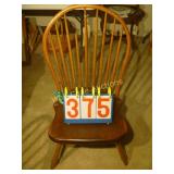 Windsor Antique Spindle Back Chair - Stamped "B.