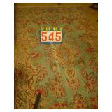 English Room Rug - 84"x49" - Blue Floral