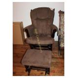 Glider Rocker with Ottoman