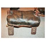Camel Saddle Stool Egyptian Vintage Approx.