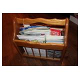 Magazine Rack with Books - 16" x 16" x10"