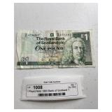 1 Pound Note 1993 Bank of Scotland 1 Pound Note i!
