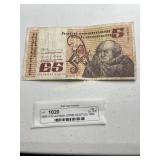 1980 5 Pound Note (JOHN SCOTUS) 1980 CENTRAL BANK