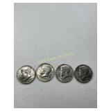 Lot of 4 Bicentennial Kennedy Half Dollars
