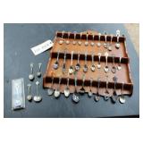Collector Spoons with Wooden Racks