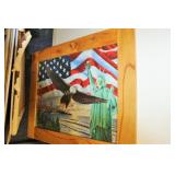 Puzzle Art lot of 7 - 1 Framed Approx. 27