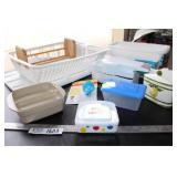 Kitchen Gadgets - Dish Drainer, Ice Container,