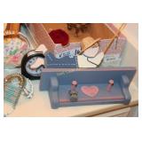 Home Décor lot - Small Shelf, Book Ends, Clock,