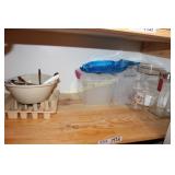 Canisters and Silverware with Organizer
