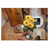 Home Décor lot - Framed Art, Clock, Dancing