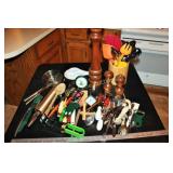 Cooking Utensils - Jar Openers, Ice Tongs, Can