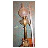 Hurricane Lamp Brass Bottom 36