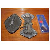 Sliver Plate Scissors and Trays