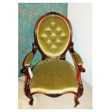 Chair - Hand Carved 37" Tall on Casters