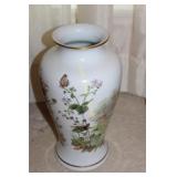 Porcelain Vase "Autumn Blend" on Stand 12" Tall