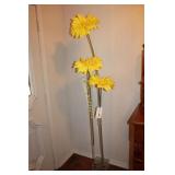 Glass Flower - Sunflowers - Vase - 47" Tall