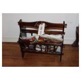 Magazine Rack with Books - 16" x 16" x10"