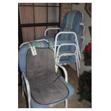 4 Lawn Chairs Set