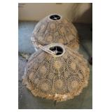 Lamp Shades Crochetted set of 2