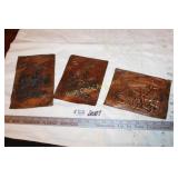 Copper Art lot of 3 as Shown